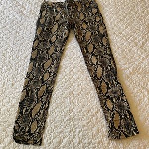 Tripp NYC snakeskin print skinny pants